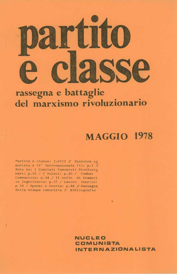 partito e classe n_1_1978