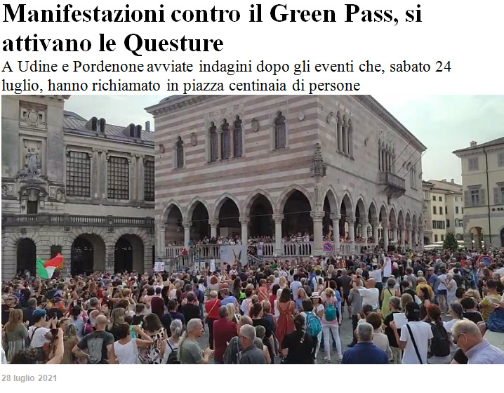 manifestazione Udine