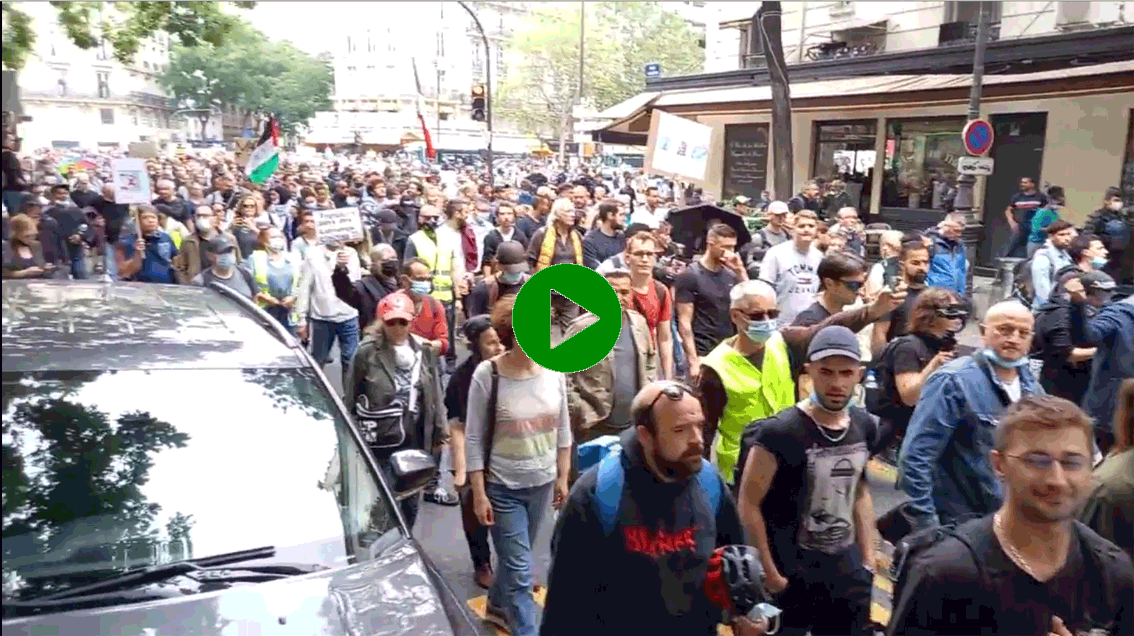 manifestazione a Parigi dei gilet gialli