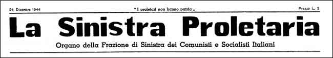 la sinistra proletaria